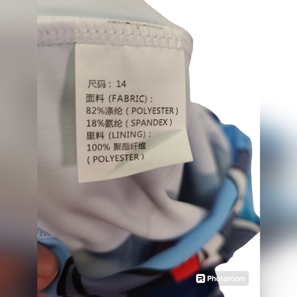 Kids Two Piece Cartoon Shark Print Short Sleeve Swimsuits UV Rash Guard Size 14 - Picture 7 of 12